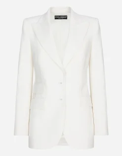 Two-way stretch wool jacket
