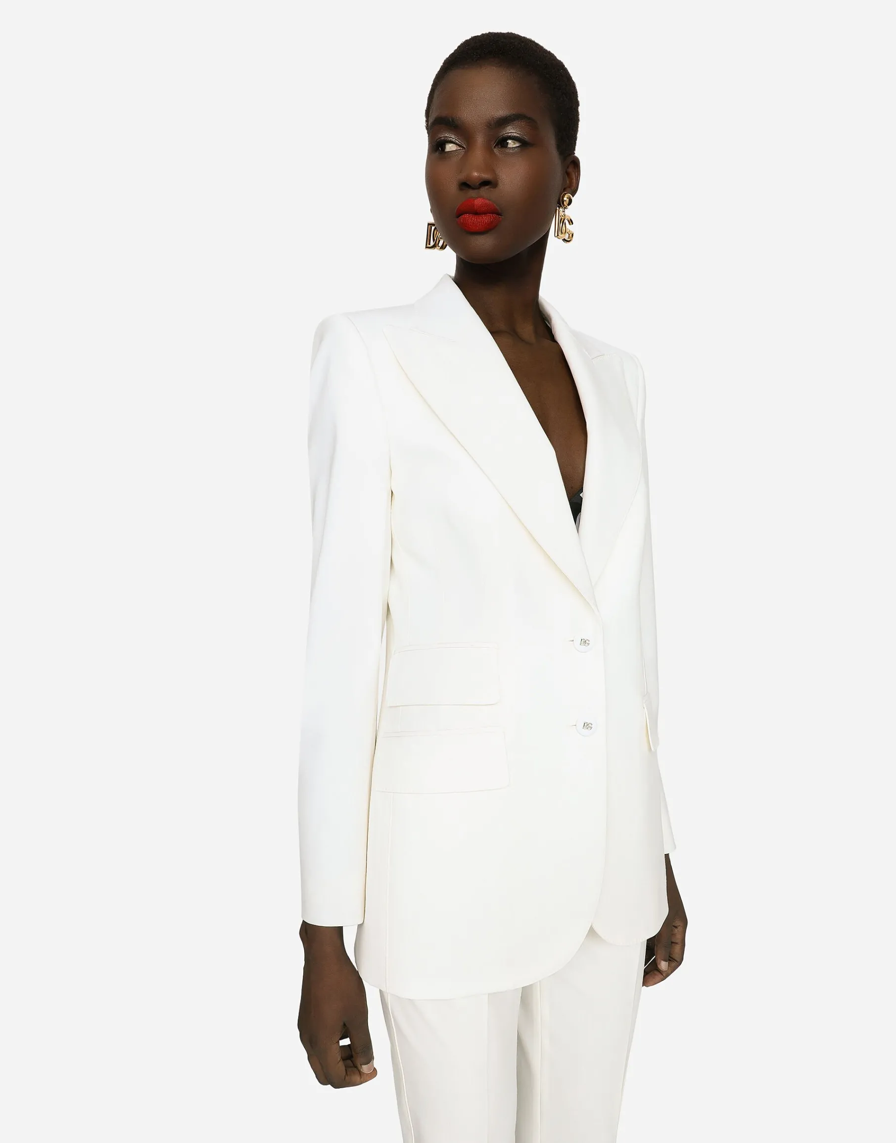 Two-way stretch wool jacket