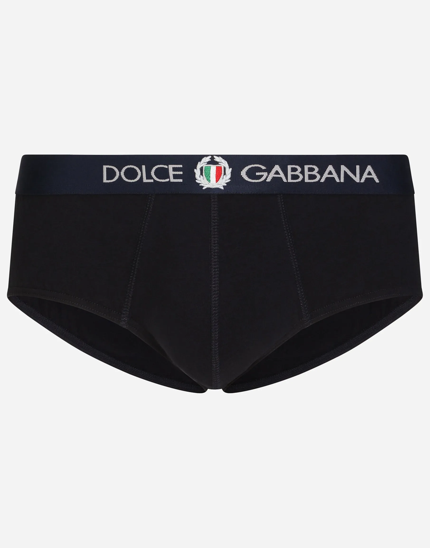 Two-way-stretch jersey Brando briefs with crest