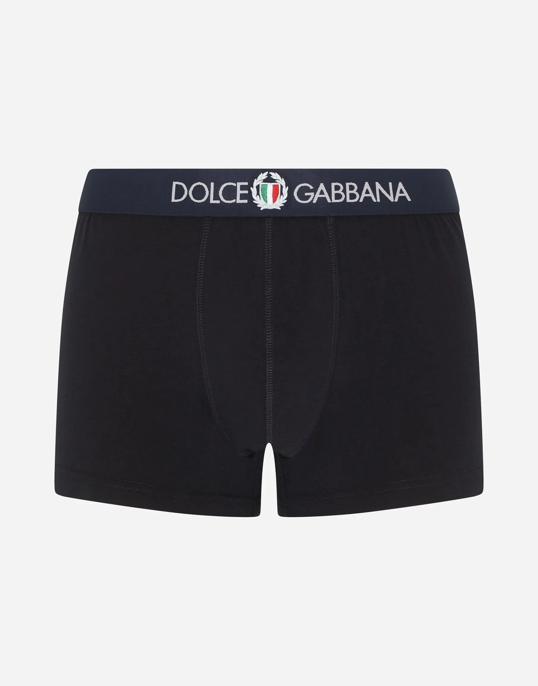 Two-way-stretch jersey regular-fit boxers with emblem