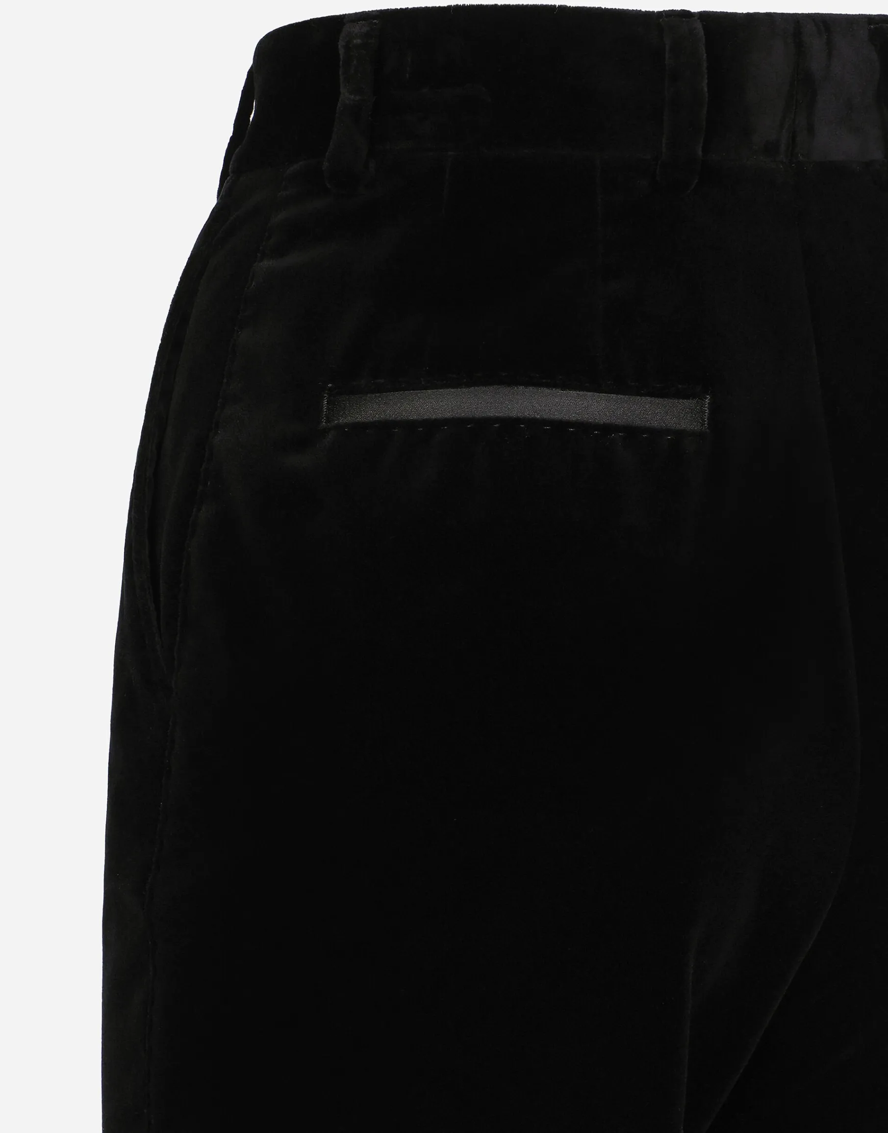 Velvet cigarette pants