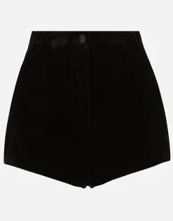 Velvet high-waisted tuxedo panties