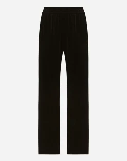 Velvet jogging pants