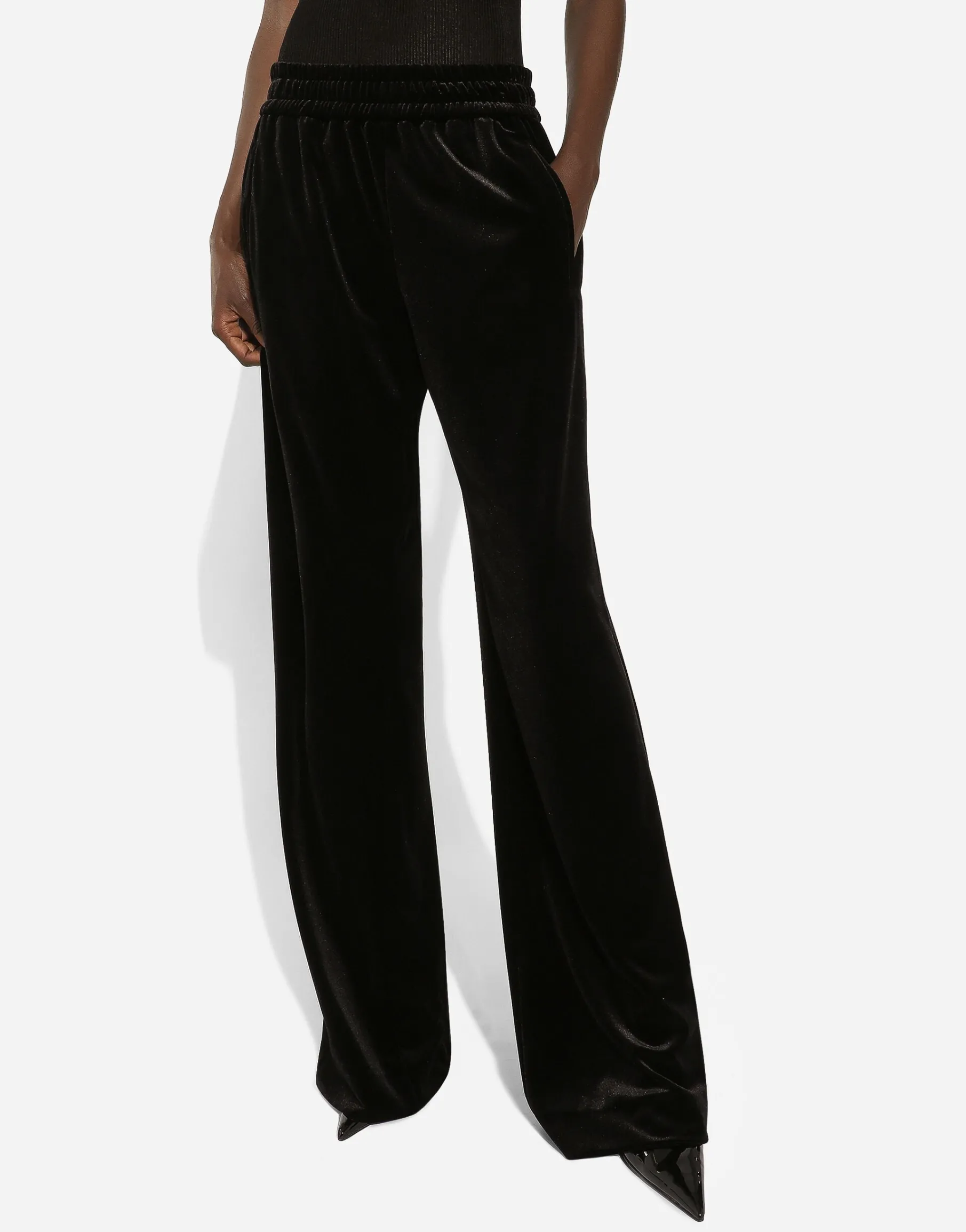 Velvet jogging pants