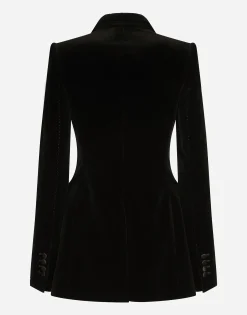 Velvet single-breasted Turlington tuxedo jacket