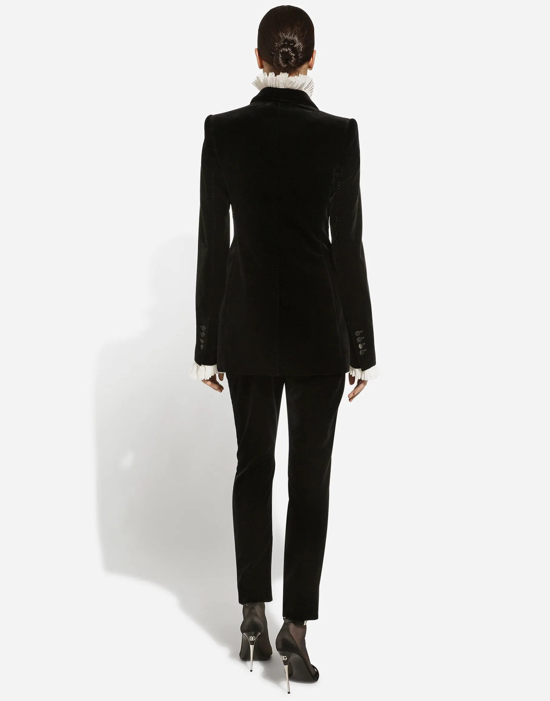 Velvet single-breasted Turlington tuxedo jacket