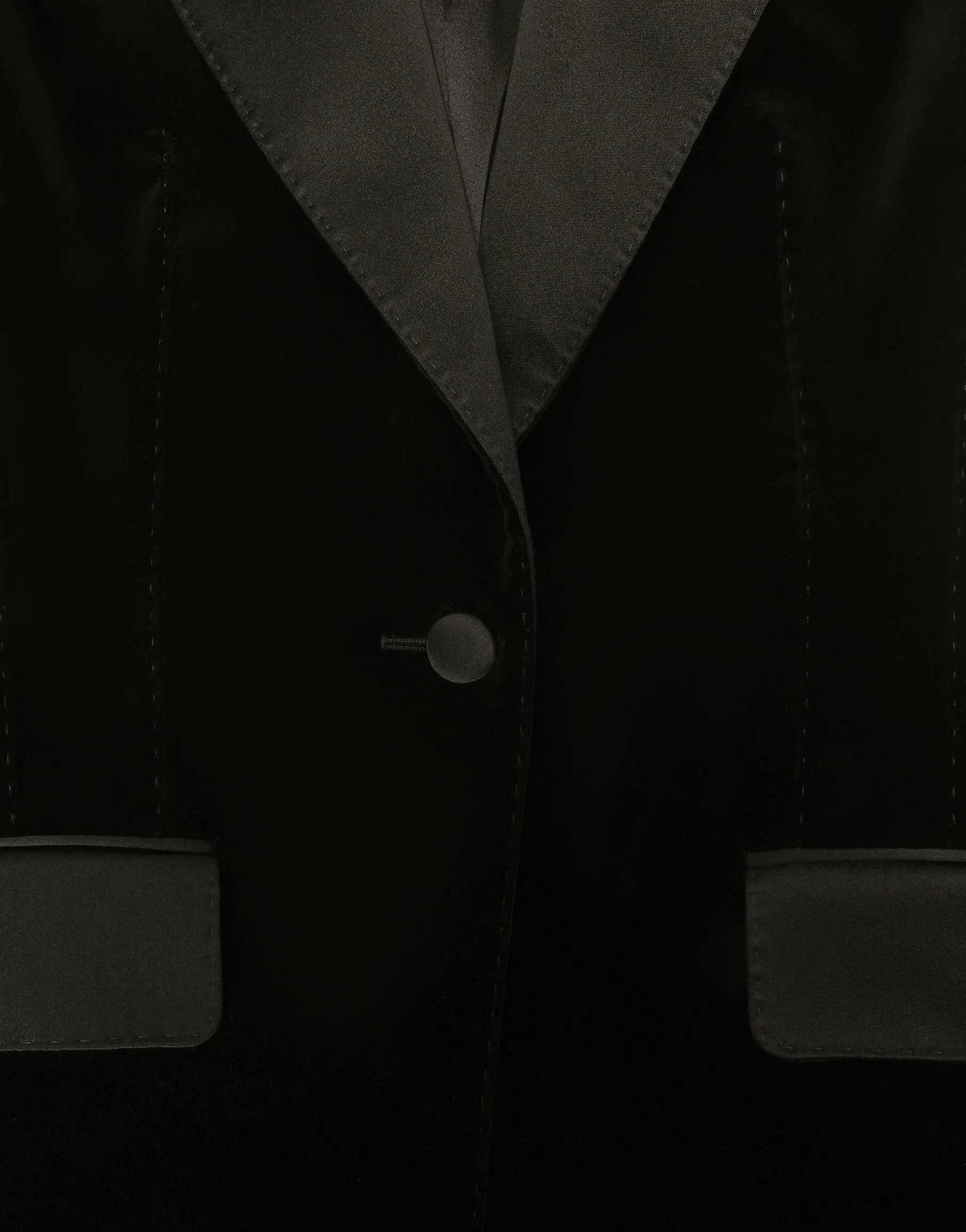 Velvet single-breasted Turlington tuxedo jacket