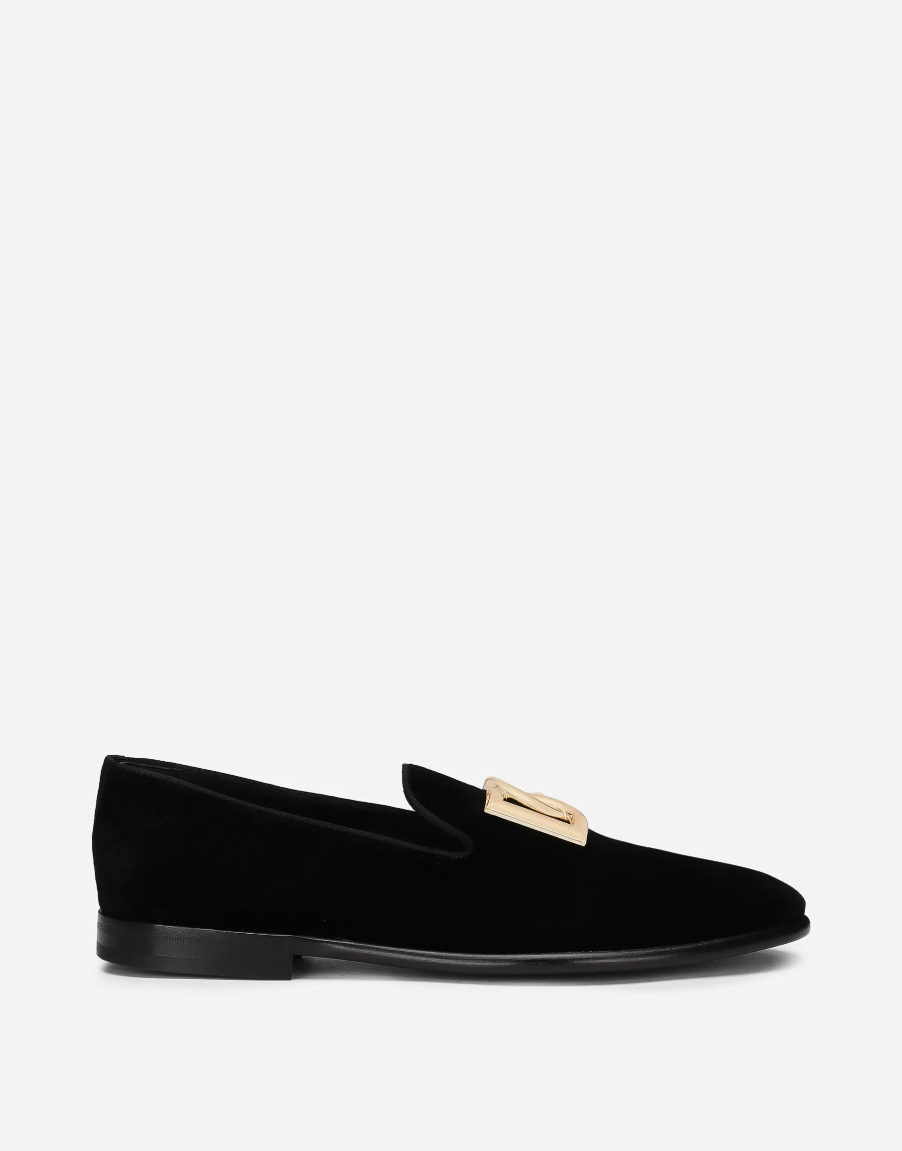 Velvet slippers with DG logo
