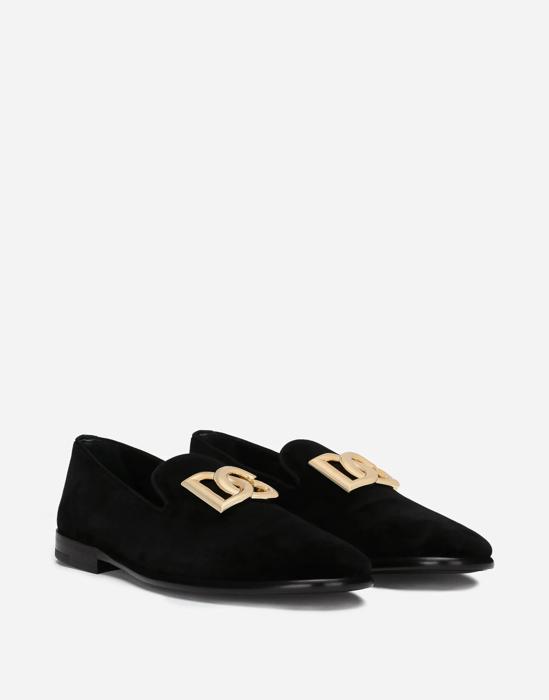 Velvet slippers with DG logo