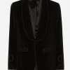 Velvet smoking jacket