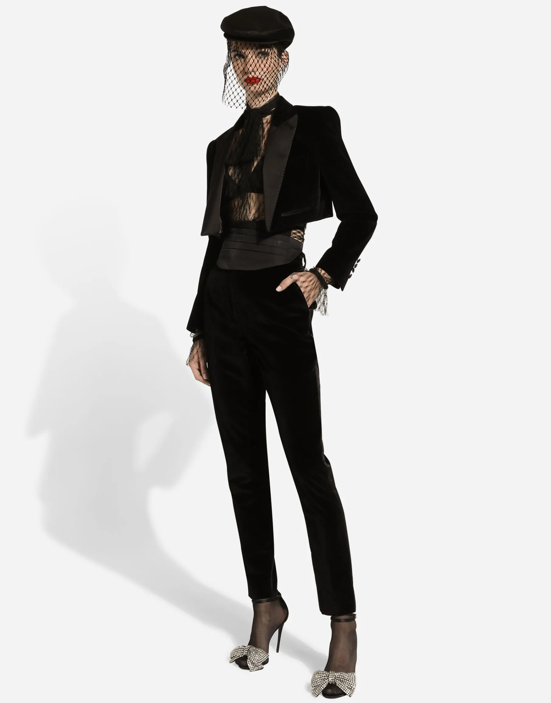 Velvet Spencer tuxedo jacket