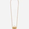 Vintage brass DG necklace