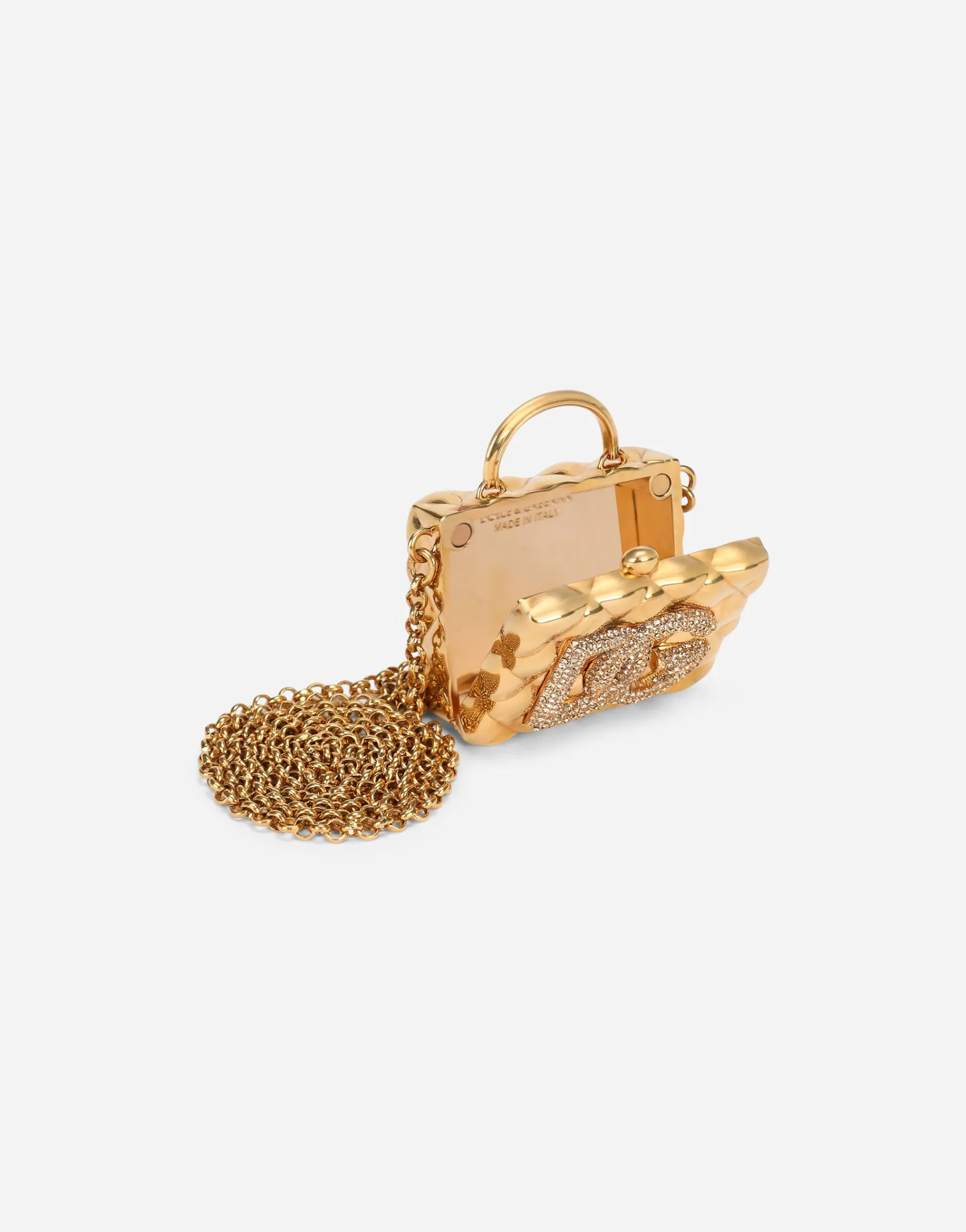 Vintage brass DG necklace
