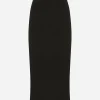 Virgin wool pencil skirt