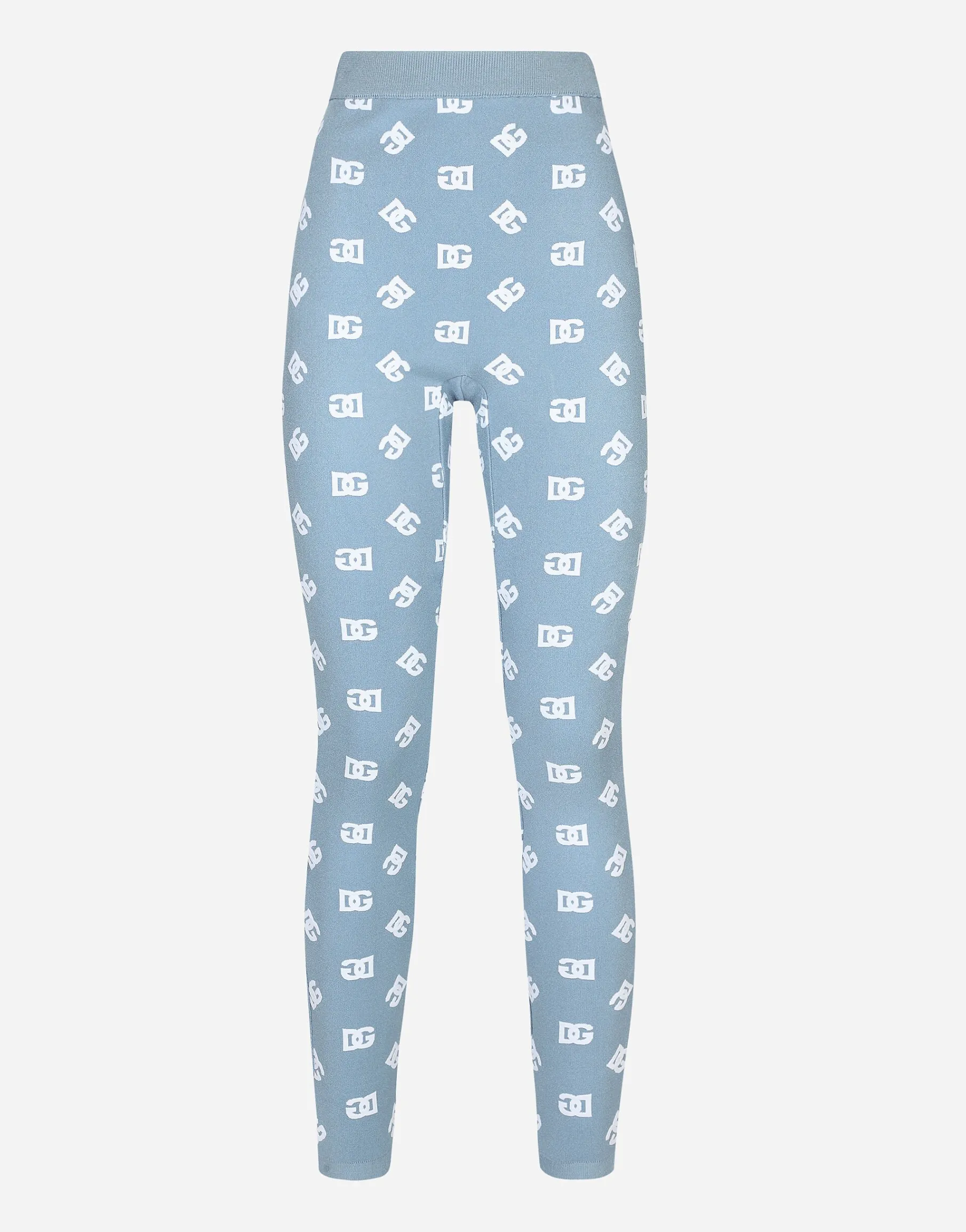 Viscose leggings with jacquard DG logo