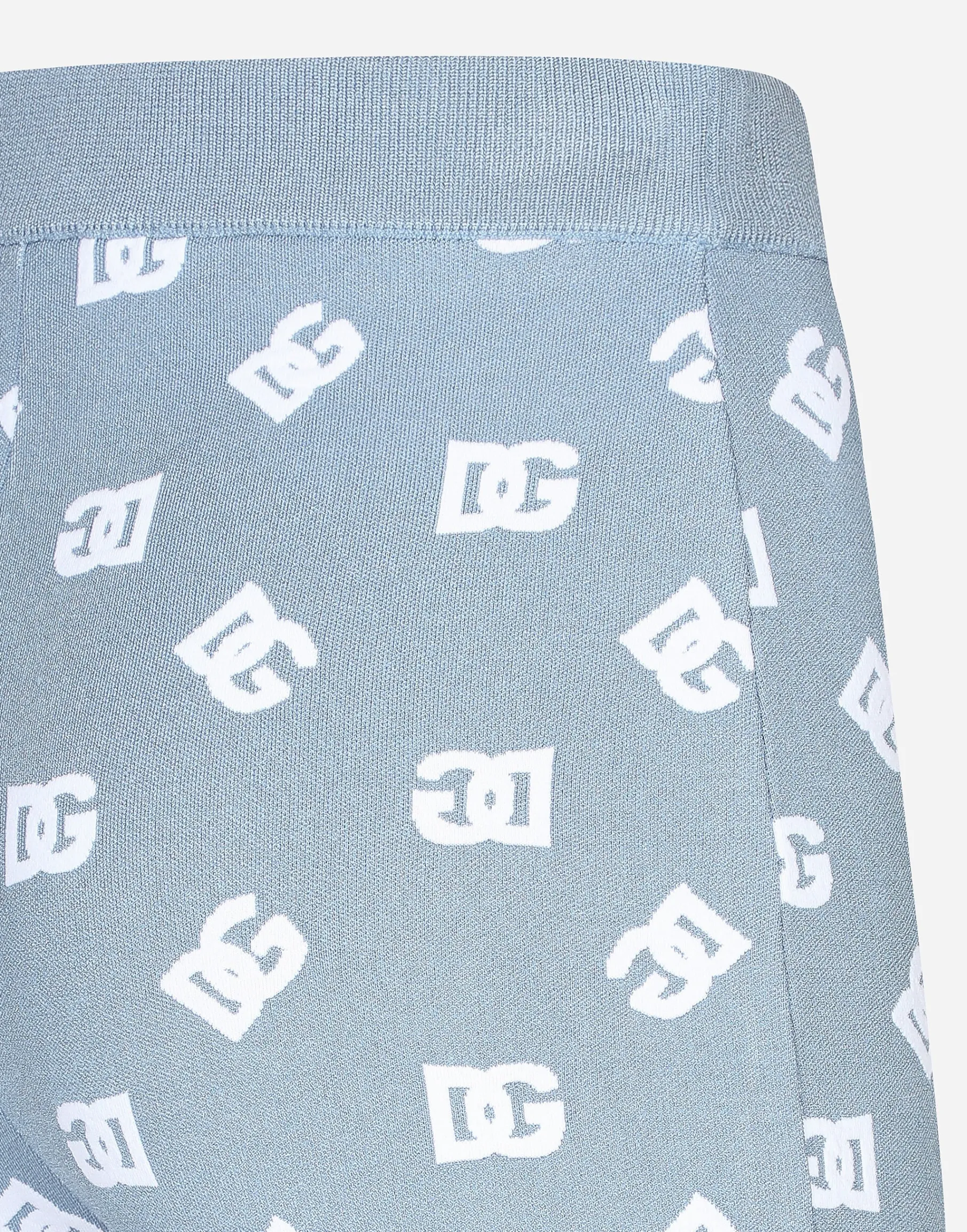 Viscose leggings with jacquard DG logo