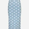 Viscose pencil skirt with jacquard DG logo
