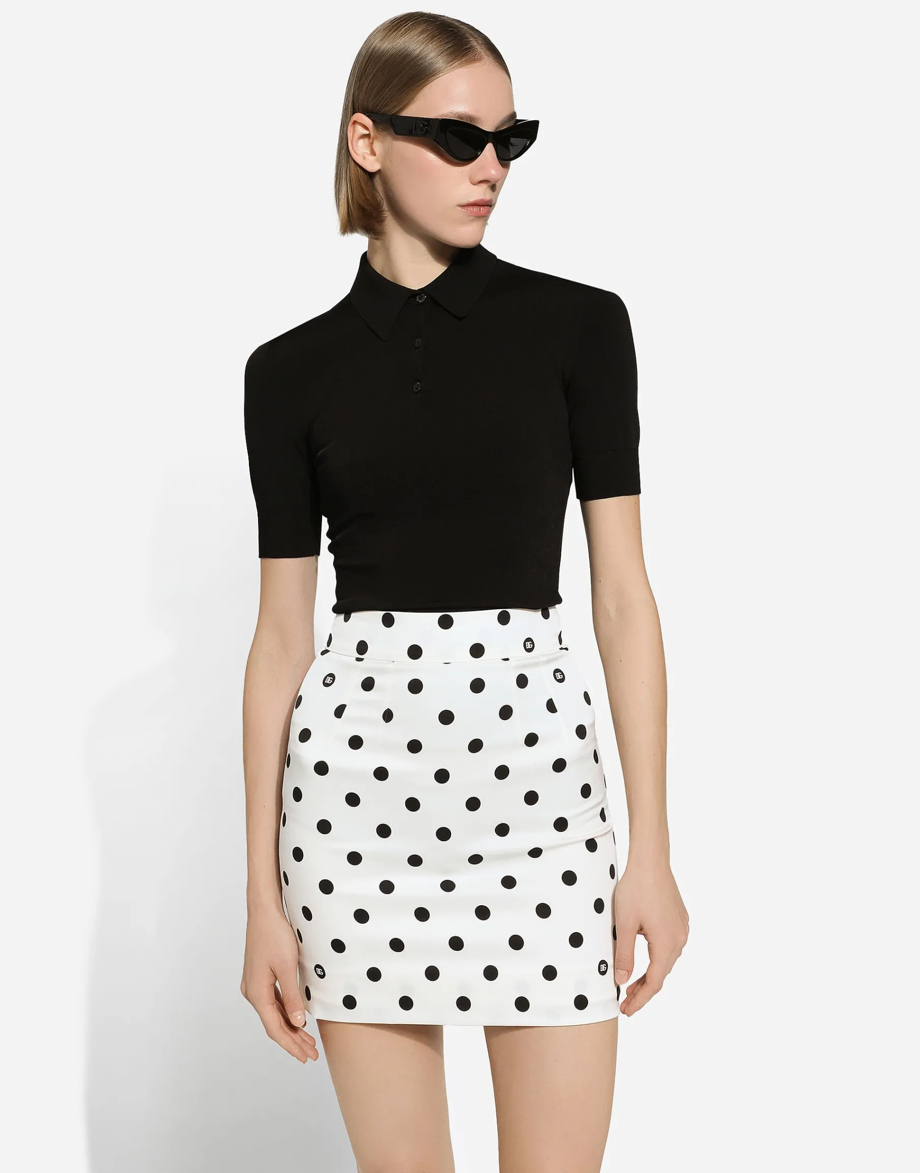 Viscose polo-shirt