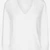 Viscose sweater with sailor collar