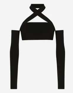 Viscose top with sleeve details