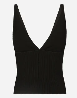 Viscose-knit vest top