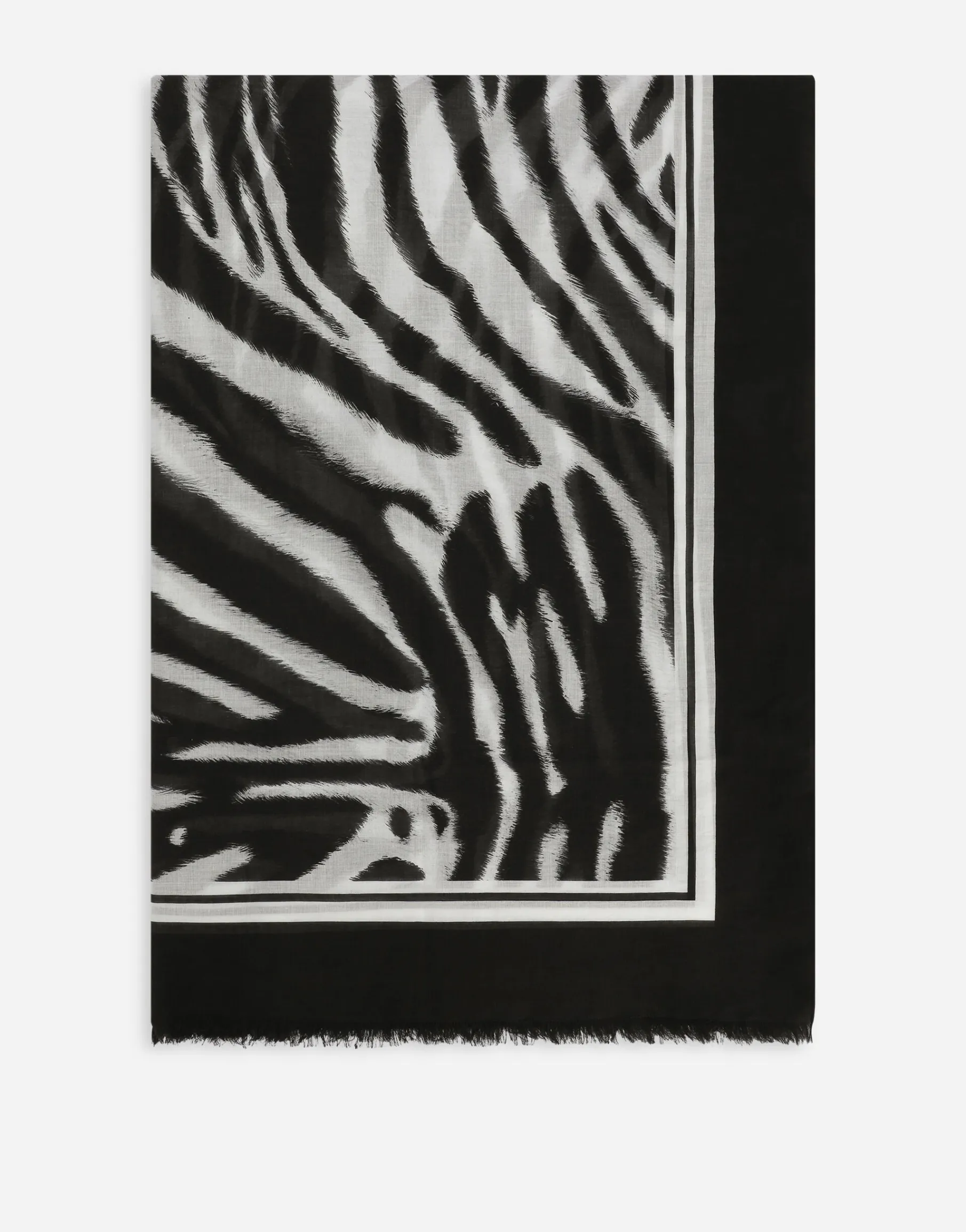Voile sarong with zebra print (110 x 190)
