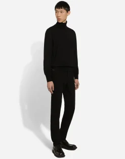 Washed black slim-fit stretch jeans