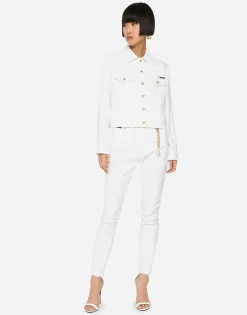 White denim jacket