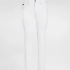 White regular stretch jeans