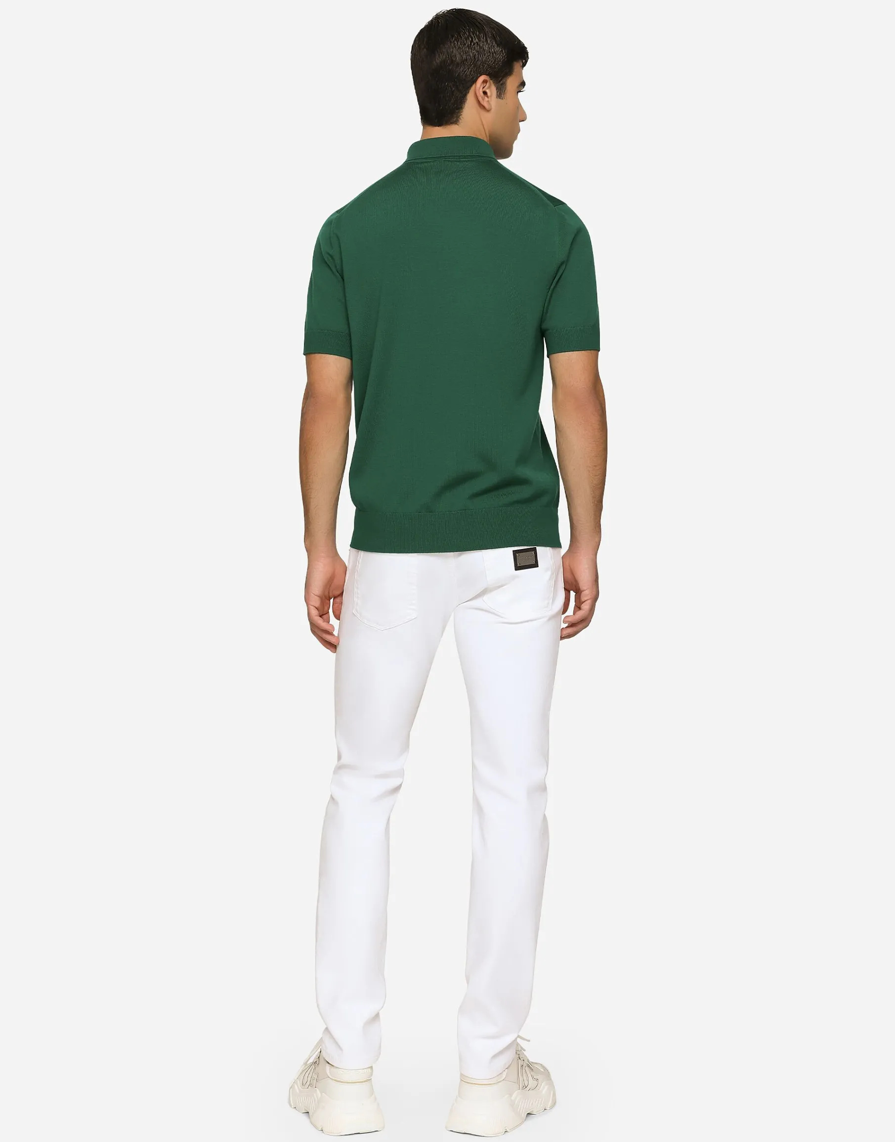 White skinny stretch jeans