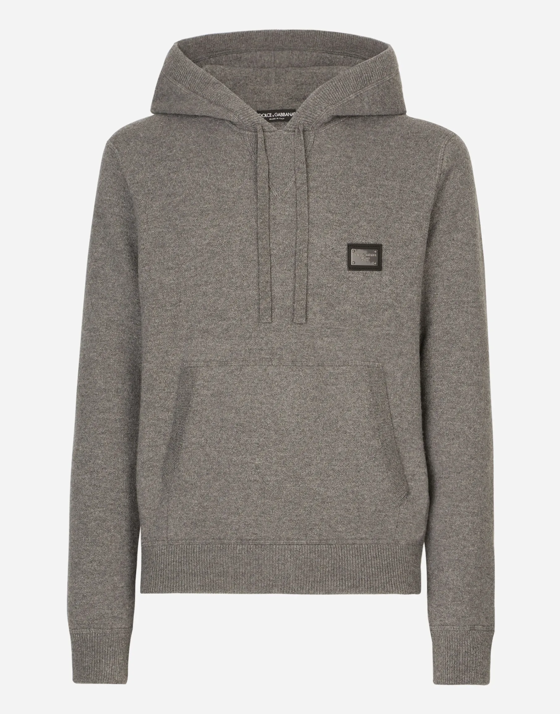 Wool and cashmere hooded sweater