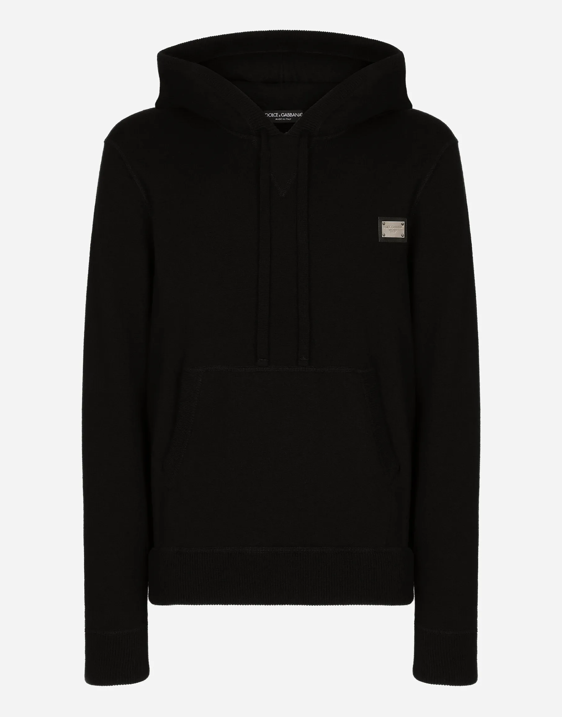 Wool and cashmere hooded sweater