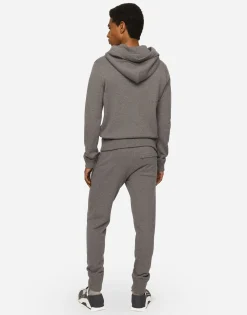 Wool and cashmere hooded sweater
