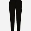 Wool and cashmere knit jogging pants