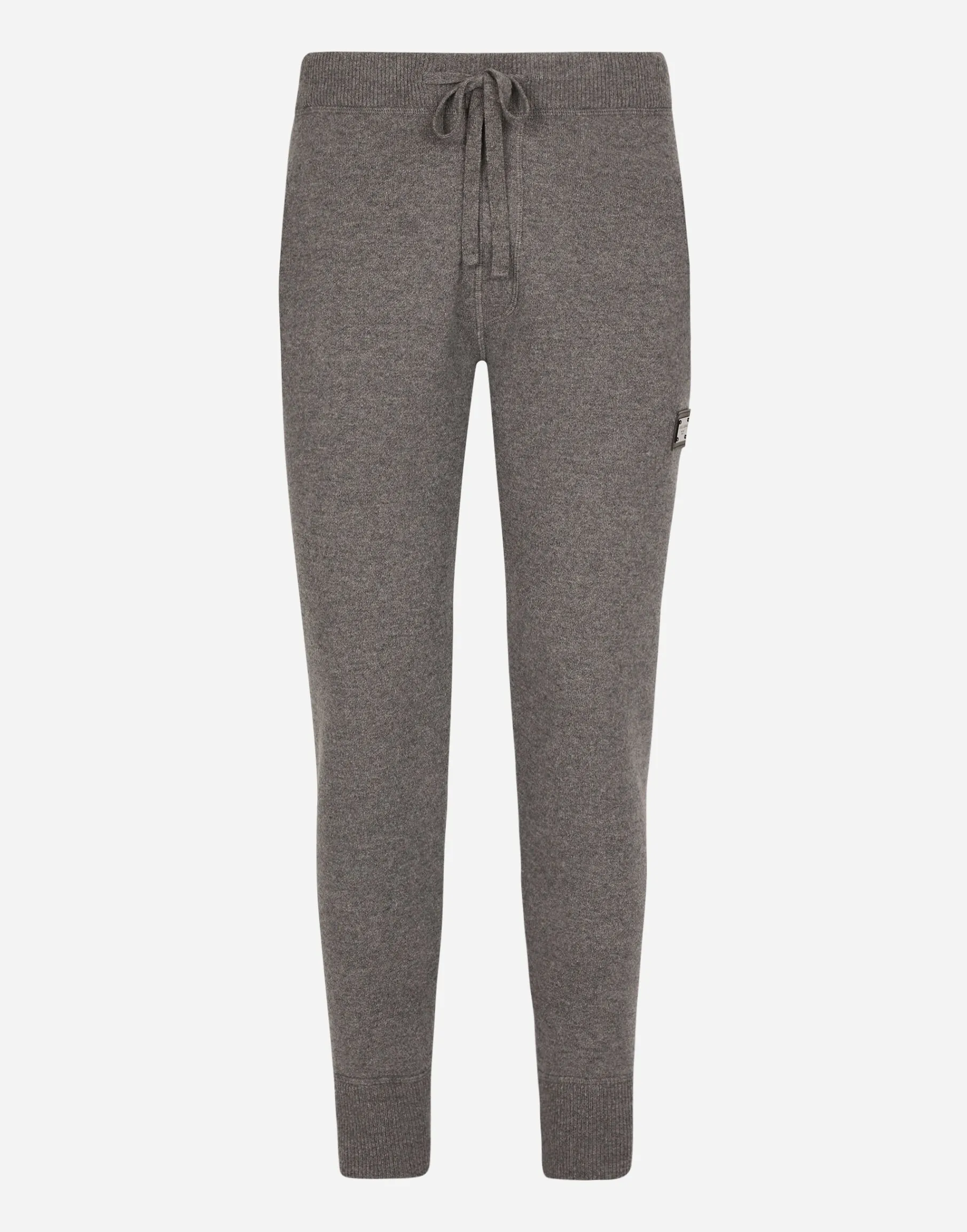 Wool and cashmere knit jogging pants