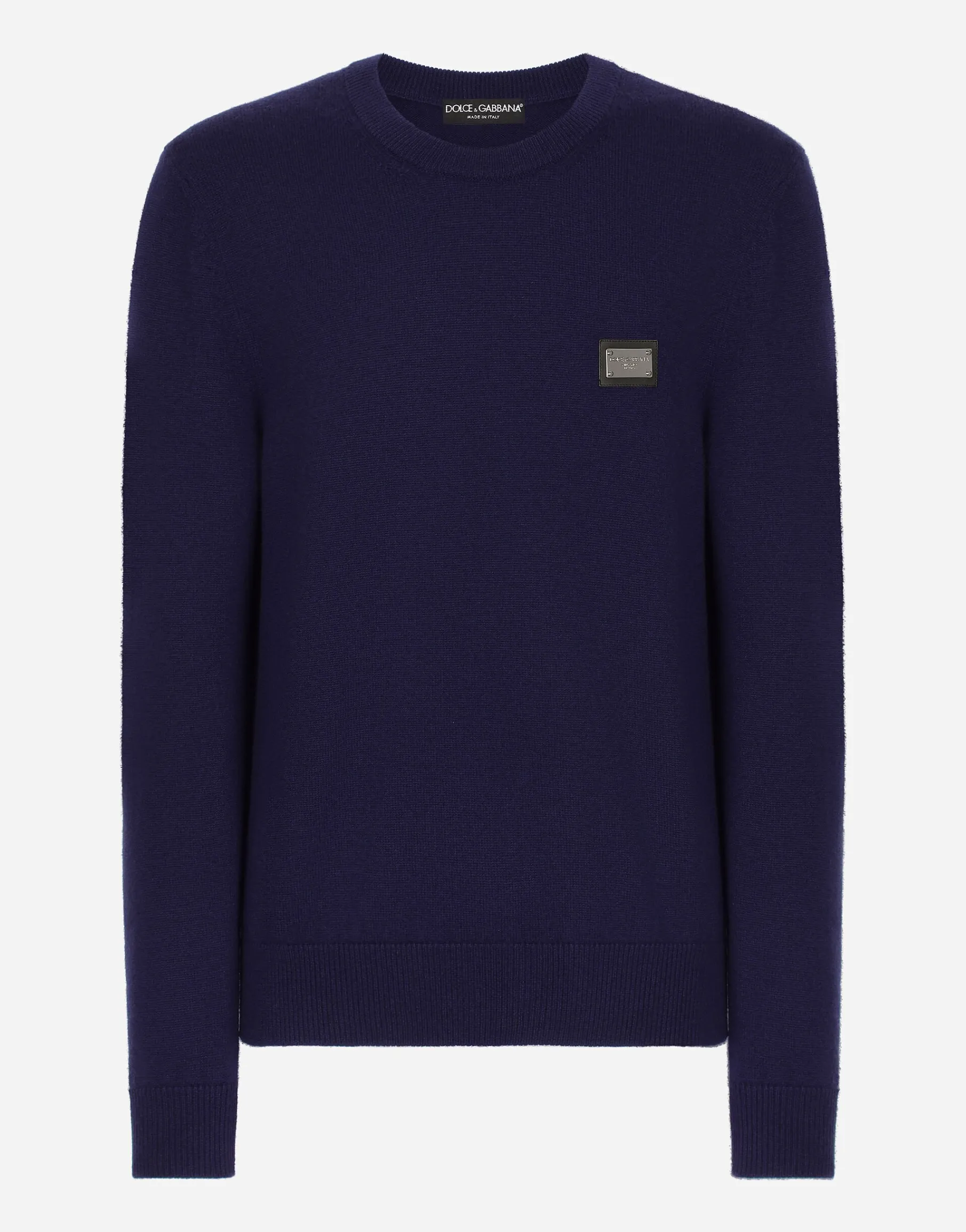 Wool and cashmere round-neck sweater