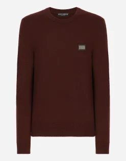 Wool and cashmere round-neck sweater