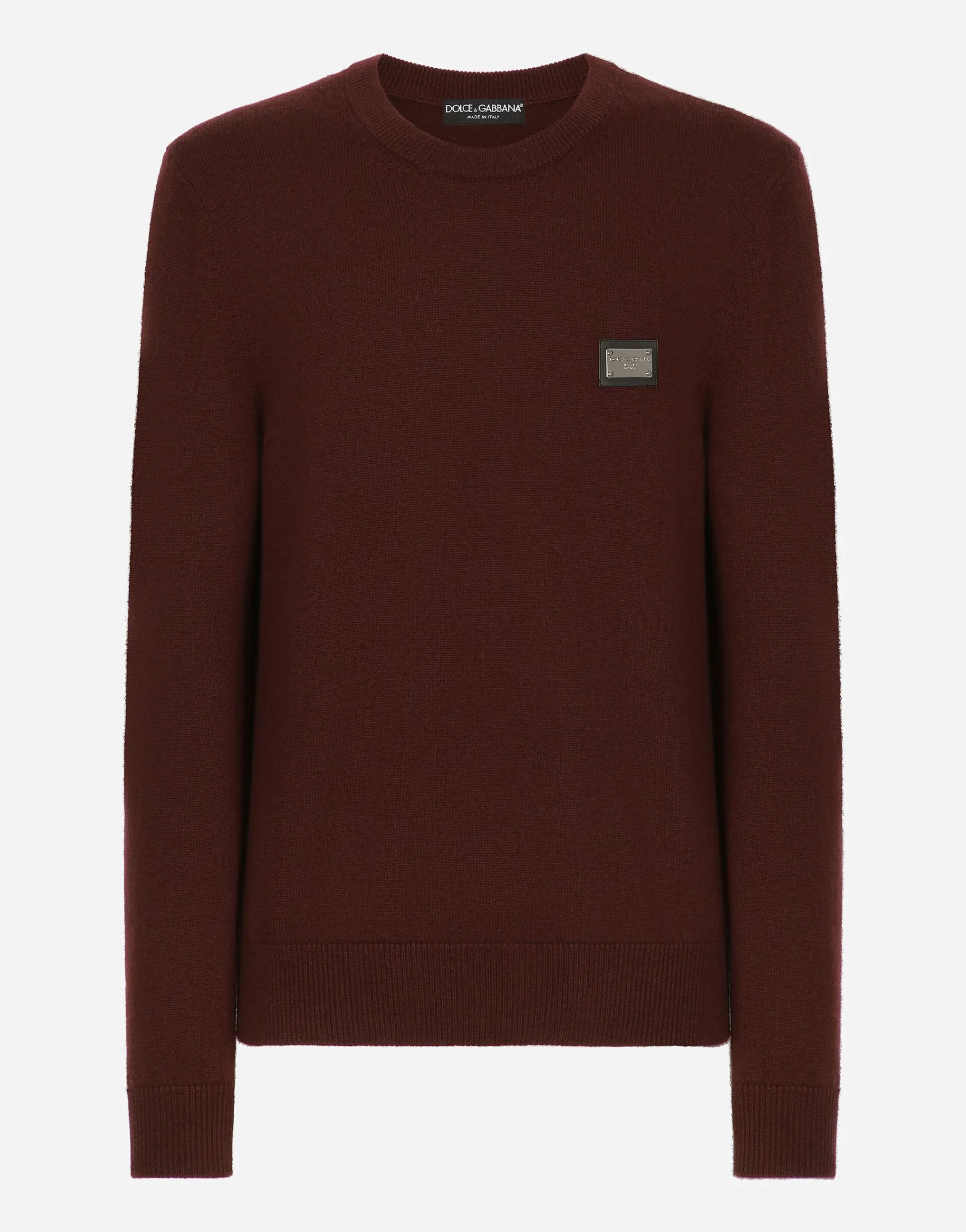 Wool and cashmere round-neck sweater