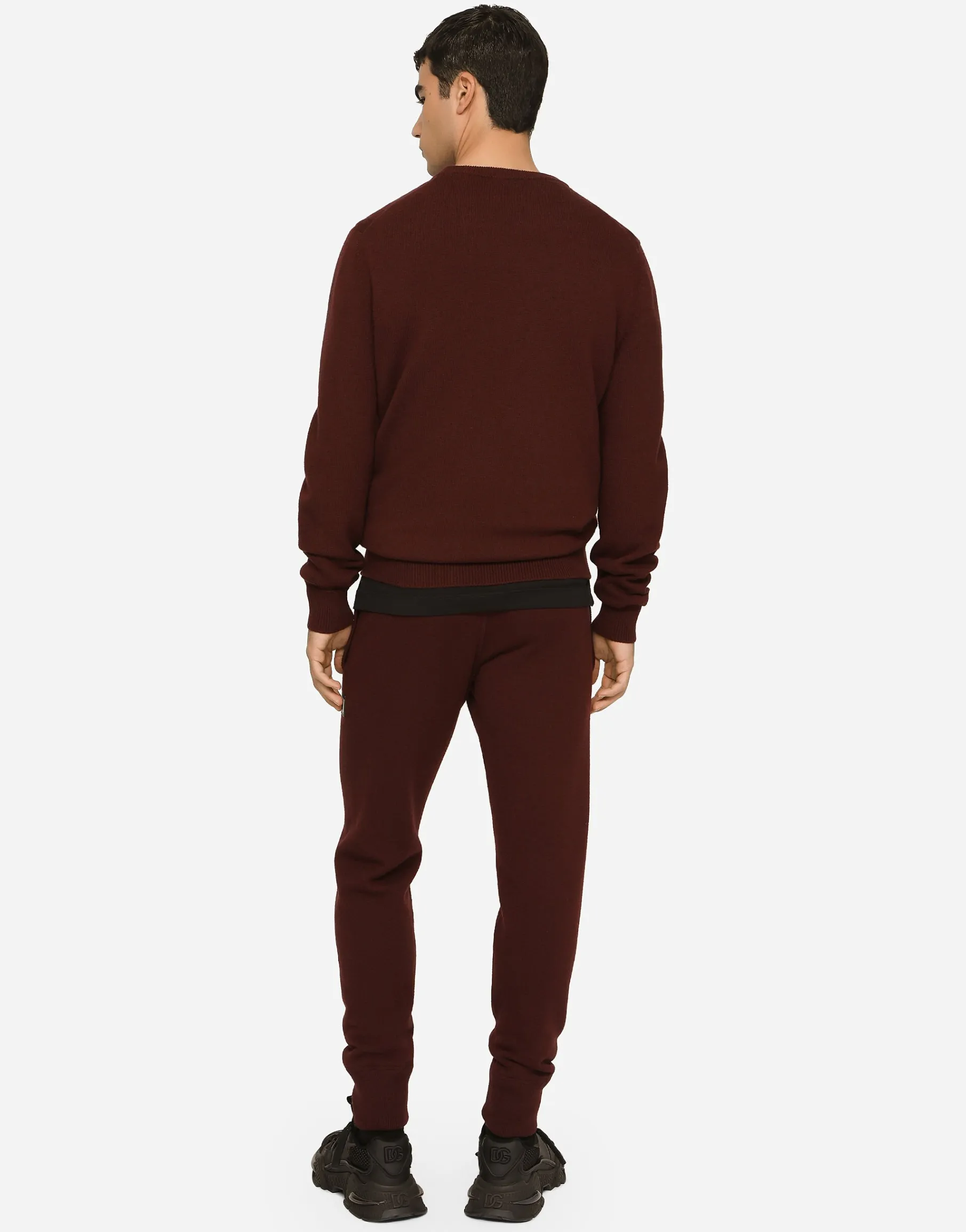 Wool and cashmere round-neck sweater