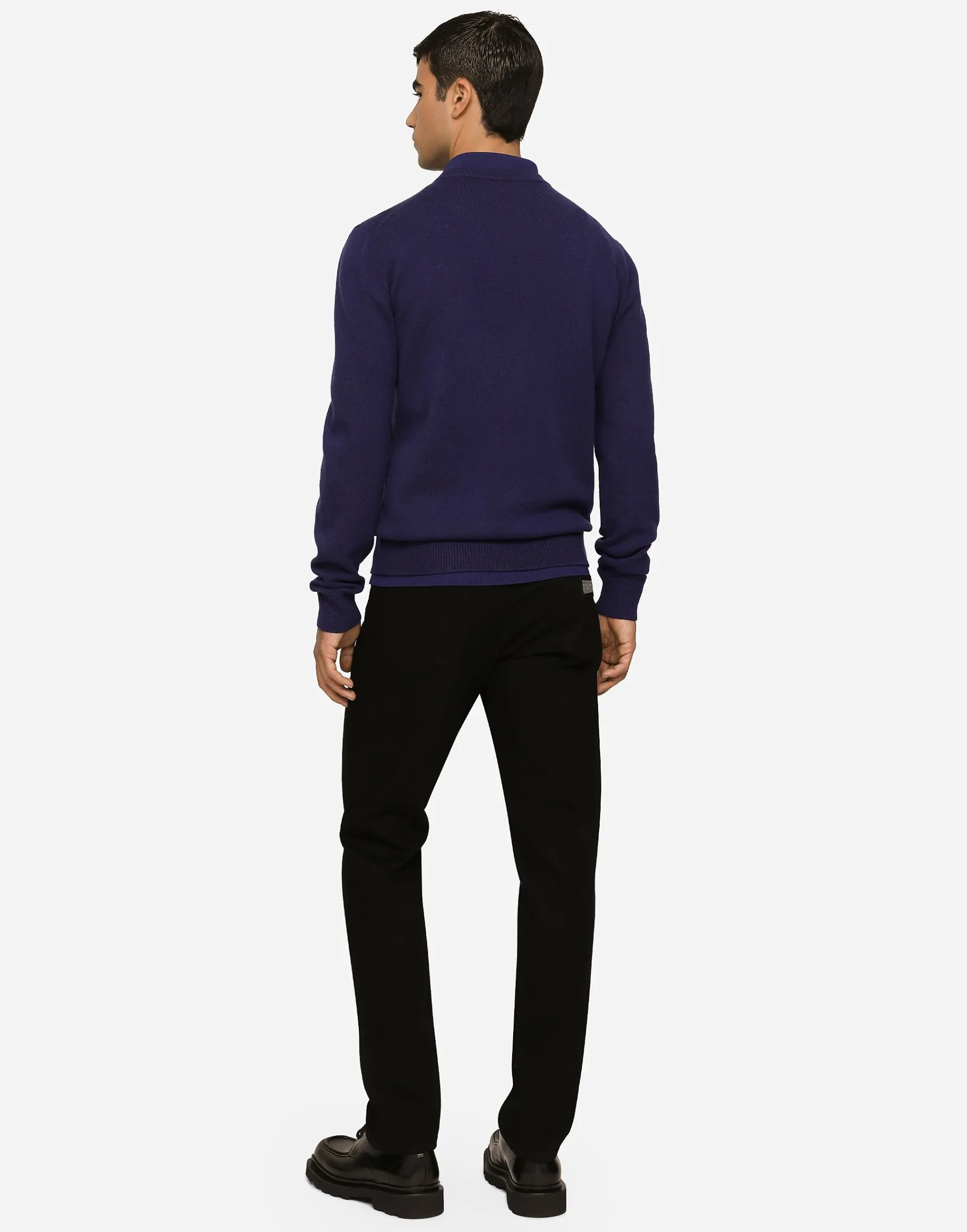 Wool and cashmere round-neck sweater