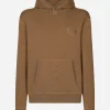 Wool and silk hoodie with DG patch