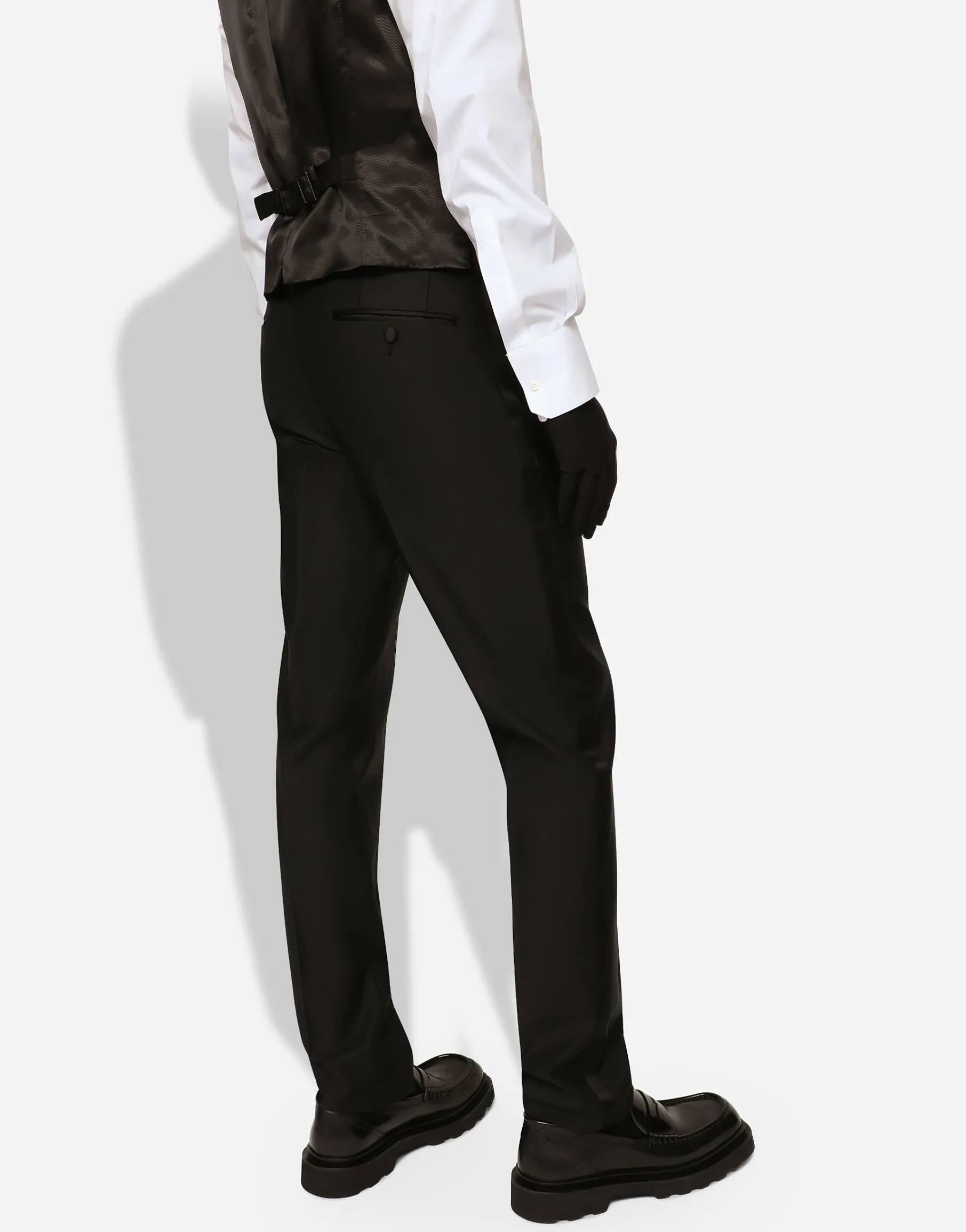 Wool and silk Martini-fit tuxedo suit