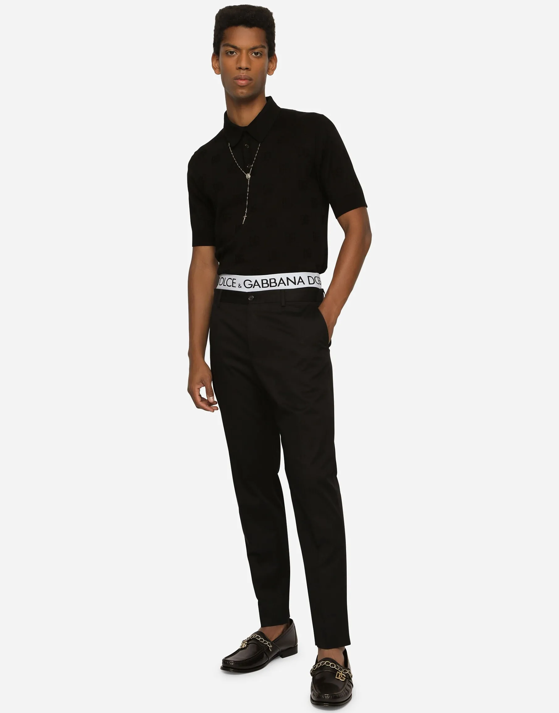 Wool and silk pants