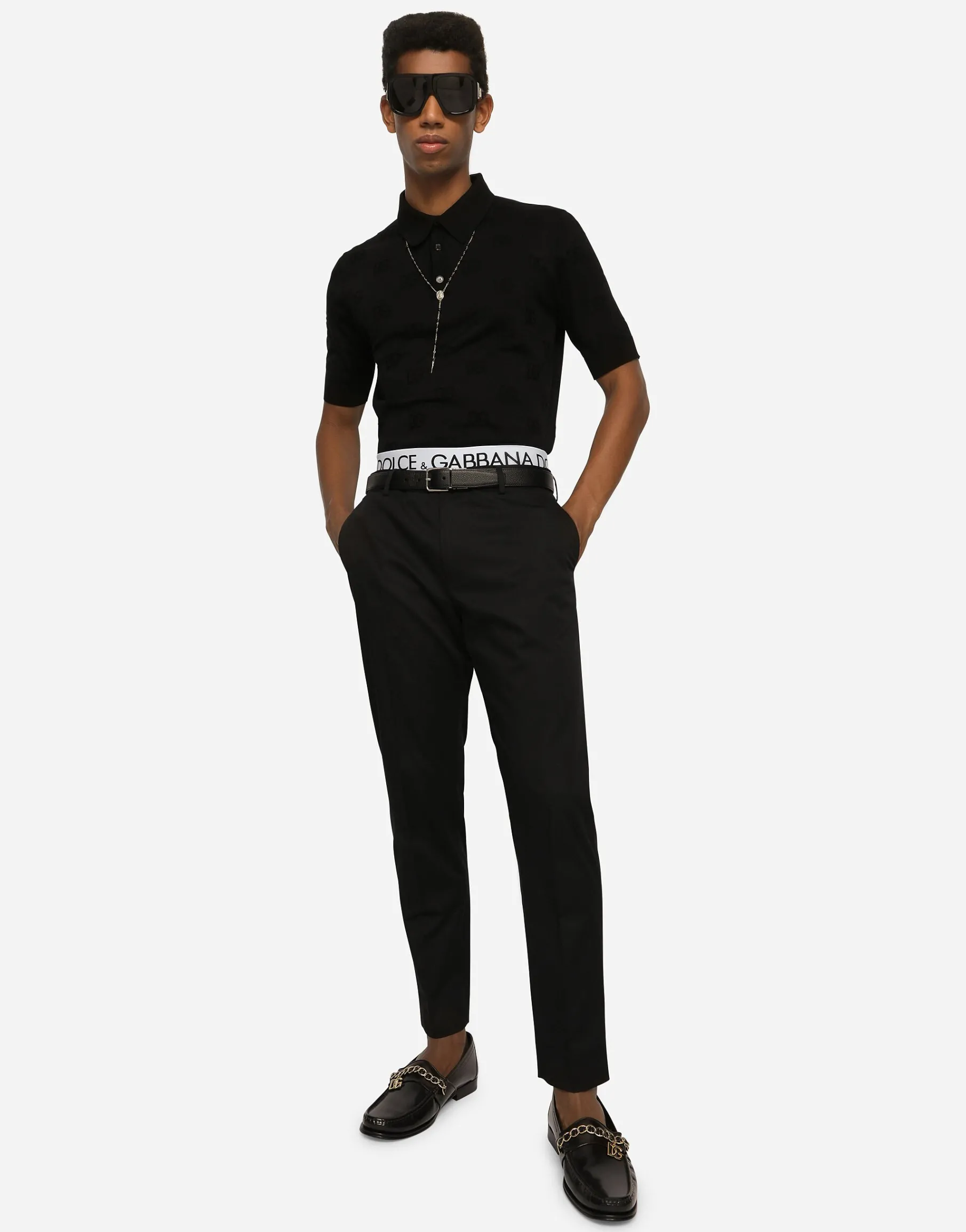 Wool and silk pants