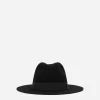 Wool felt fedora hat