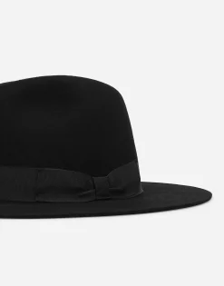 Wool felt fedora hat