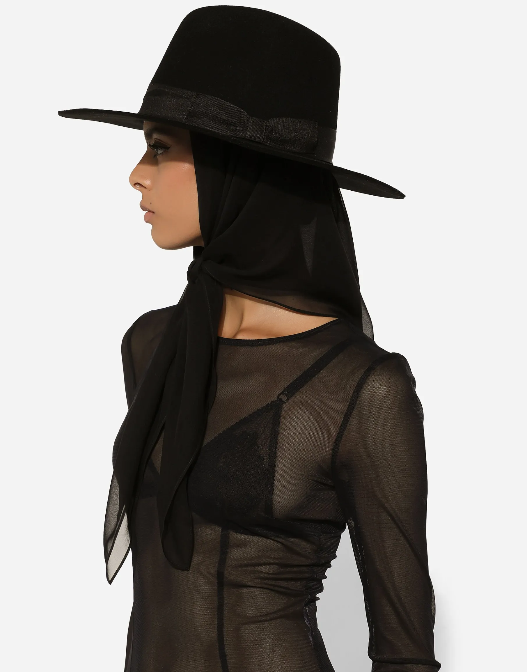 Wool felt fedora hat