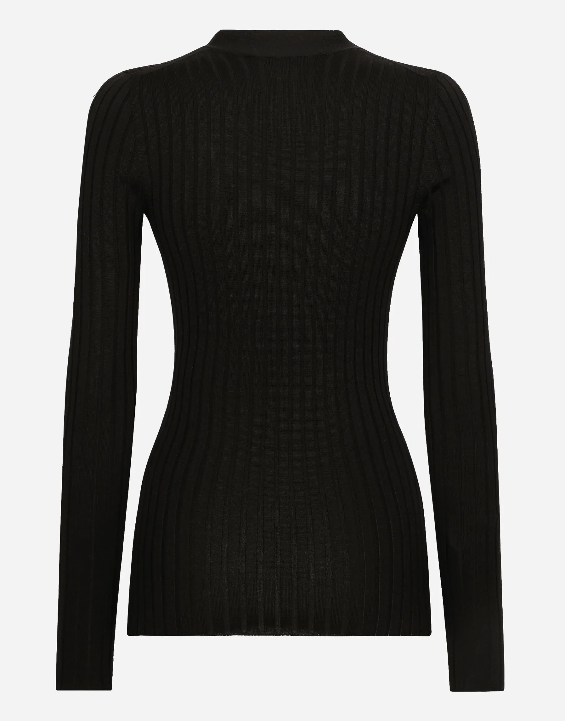 Wool flat-rib sweater