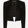 Wool gabardine Spencer tuxedo jacket