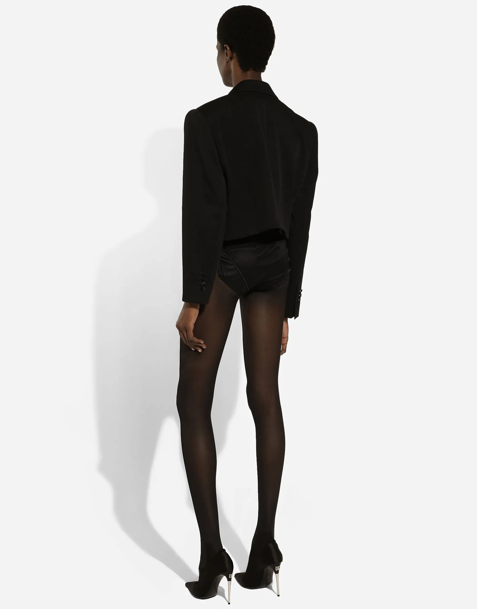 Wool gabardine Spencer tuxedo jacket